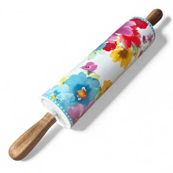 The Pioneer Woman Breezy Blossoms Ceramic Rolling Pin - Picture 8 of 8